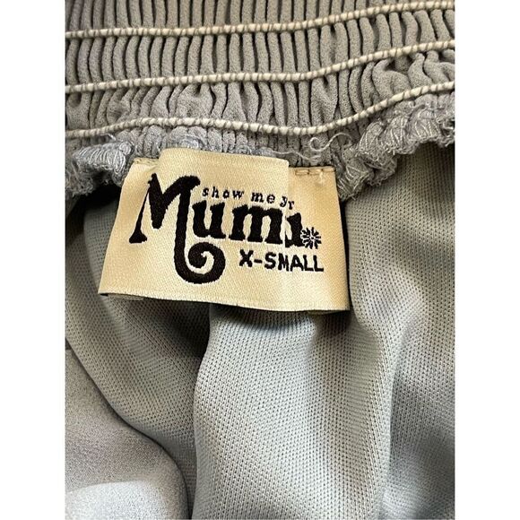 SHOW ME YOUR MUMU Women's Emma Ruffle Maxi Dress In Silver Sage Crisp Size XS NE - Picture 16 of 16